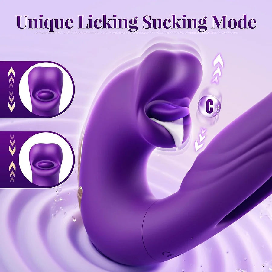 🎁⚡️2026  New AI Sync G-Spot Vibrator Support APP Control 🌹 7 Vibration & 5 Licking Modes + Free Mystery Gift | 30-Day Fast Refund
